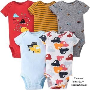 Set de Bodysx5 6 Meses