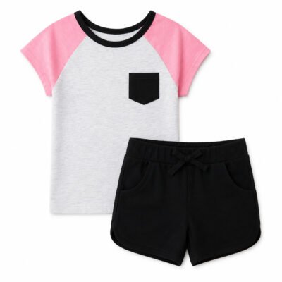 Conjunto Deportivo Bicolor con Short – Garanimals 18/24 Meses