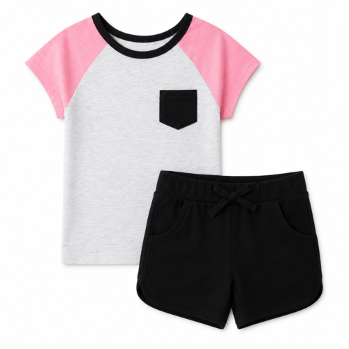 Conjunto Deportivo Bicolor con Short – Garanimals 18/24 Meses