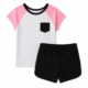 Conjunto Deportivo Bicolor con Short – Garanimals 18/24 Meses