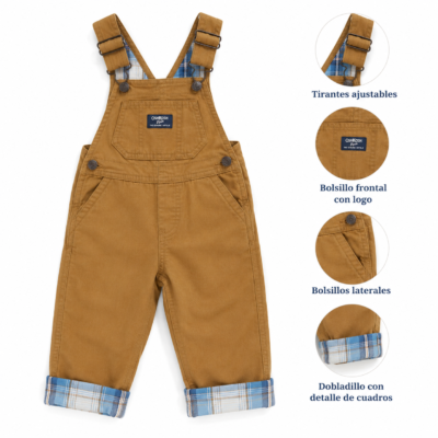 2025/07/1001972927.png Overol OSHKOSH B'gosh color camel para bebé 18 meses