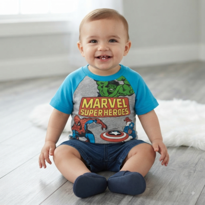 Camiseta Marvel para Bebé 12 Meses