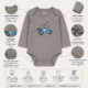 Body Gris de Manga Larga con Estampado de Motocicleta – Carter’s 12 Meses