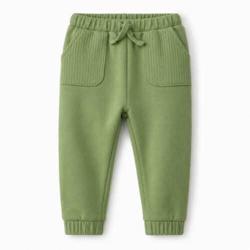 Pantalón Verde con Bolsillos y Cordón – Cat & Jack