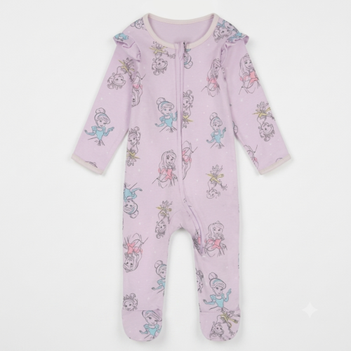 Mameluco de Algodón Disney® para Bebé Niña – Princesas | Talla 6-9 Meses