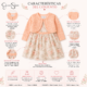 Conjunto Floral con Bolero de Encaje – Jessica Simpson 24 Meses
