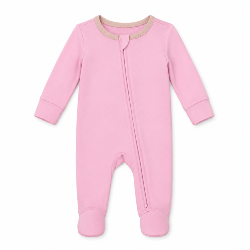 Mono de Algodón Cloud Island para Bebita 3–6 Meses – Rosa