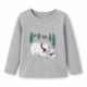 Buso ligero Cat & Jack para niña – Gris con estampado de osos polares | Talla 3