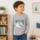 Buso ligero Cat & Jack para niña – Gris con estampado de osos polares | Talla 3