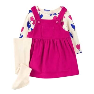2025/11/555676.jpg Conjunto Carter's para Bebita 3 Meses con Vestido y Pantimedia