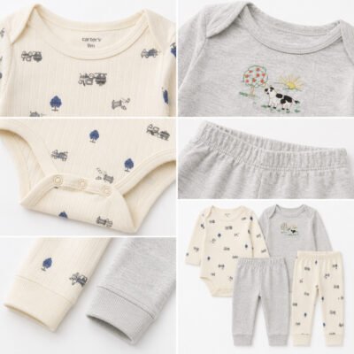 Set Carter's 4 Piezas para Bebé Niño | 9 Meses