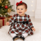 Vestido Carter's Cuadros con Cubrepañal | 9 Meses