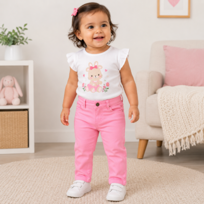 Pantalón Rosa Clásico – Garanimals 18 Meses