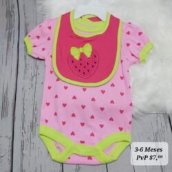 Body + Babero 3-6 Meses