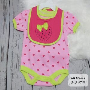 Body + Babero 3-6 Meses