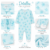 Mono Térmico Carter's para Bebita 6 Meses – Copos de Nieve Celeste