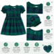 Vestido Cat & Jack Cuadros Verde para Niña – Talla 2