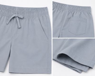 Pantaloneta Cat & Jack para Niño con Cintura Elástica y Cordón Ajustable – Azul Claro | Talla 4-5