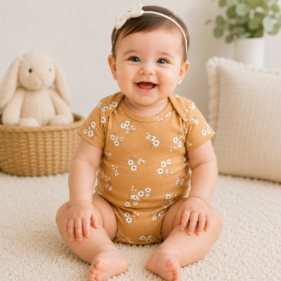 Set de 5 Bodys Carter's® para Bebé Niña | 9 Meses