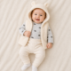 Conjunto de 3 Piezas para Bebé en Color Crema – Carter’s 6 Meses
