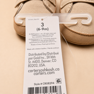 2026/02/1001913574.png Zapatos Carter's para Bebé Talla 3 (0-6 Meses) Beige Arena
