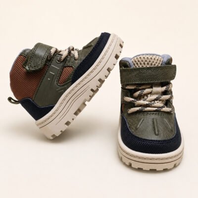 Botines Carter's para Bebé Talla 20 (12.1 cm) Verde Militar y Azul Marino