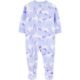 Pijama Enterizo Lila con Estampado de Unicornios – Carter’s 12 Meses