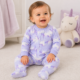 Pijama Enterizo Lila con Estampado de Unicornios – Carter’s 12 Meses