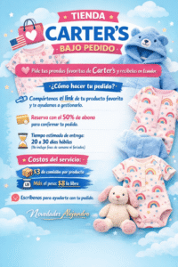 Bajo Pedido para la Tienda CARTER'S