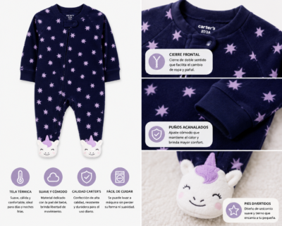 Mono Térmico Carter's para Niña – Talla 2