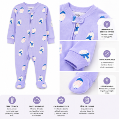 Mono Térmico Carter's para Niña – Talla 2