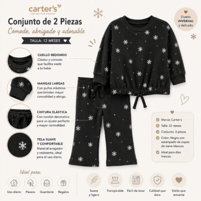 Conjunto Carter’s de 2 Piezas para Bebé