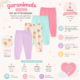 Set de 4 Pantalones Jogger Garanimals para Bebita Talla 3/6 Meses