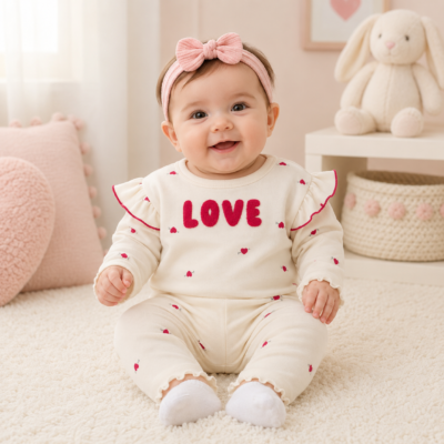 2026/03/552975.png Conjunto Carter's para Bebita 0-3 Meses Crema con Corazones