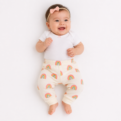 2026/03/571342.png Set de 4 Pantalones Jogger Garanimals para Bebita Talla 3/6 Meses