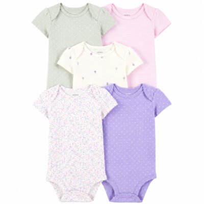 Set de 5 Bodys Carter's para Bebita