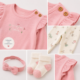 Conjunto Carter's de 4 Piezas para Bebita 3 Meses – Rosa con Leggings Estampados
