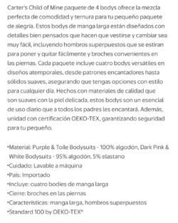 Set de Bodys 12 Meses