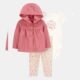 Conjunto Carter's 3 Piezas para Bebita 3 Meses