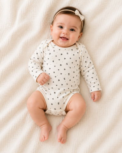 Set de 4 Bodys Carter's para Bebita 3 Meses