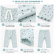 Pantalón Acanalado Carter's Celeste Agua con Lunares | 9 Meses