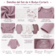 Set de 4 Bodys Carter's para Bebita 12 meses