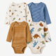 Set de 4 Bodies para Bebé Dinosaurios – Carter’s 9 Meses