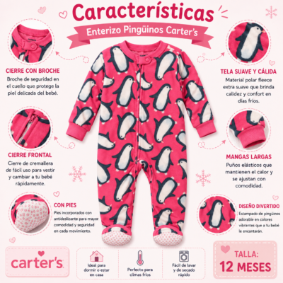 2026/05/1000156305.png Pijama Enterizo Carter’s para Bebé– Talla 12 Meses