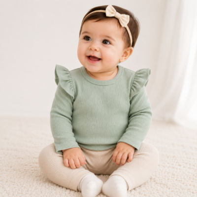 Set de 3 Busitos Manga Larga para Bebita 6 Meses – Little Planet by Carter's