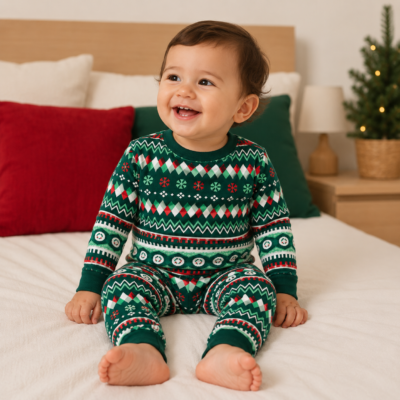 Pijama Térmica Navideña Cat & Jack para Bebé | 18 Meses