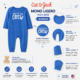Mono Ligero Cat & Jack para Bebé 18 Meses – Azul "New to the Crew"
