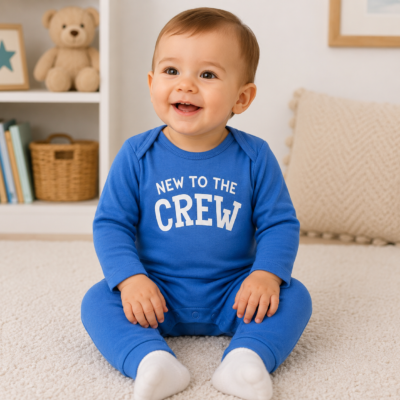 Mono Ligero Cat & Jack para Bebé 18 Meses – Azul "New to the Crew"