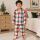 Pijama térmica Cat & Jack para niño – Cuadros navideños | Talla 5