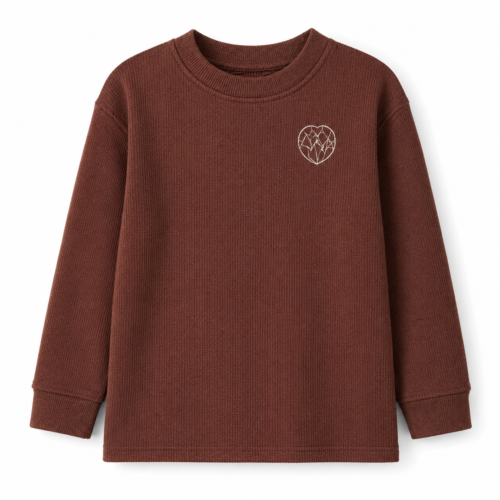 Buso térmico acanalado Cat & Jack para niño – Café jaspeado | Talla 2